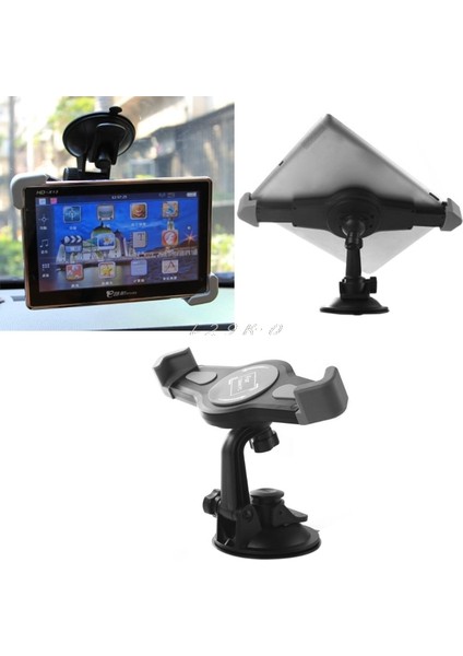 Siyah Araç Ön Camı Emme Kaidesi Tutucu Standı 7-11 Inç ipad Galaxy Tab Tablet Pc Için (Yurt Dışından)