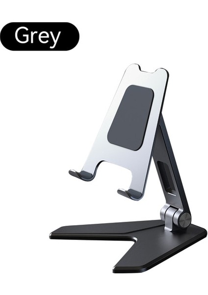 Gri P10 Tablet Standı Ayarlanabilir Katlanır Tutucu Alüminyum Alaşımlı Kol Ergonomik 360 Derece Dönebilen 4-13 Inç Tablet ve Telefon Için (Yurt Dışından)