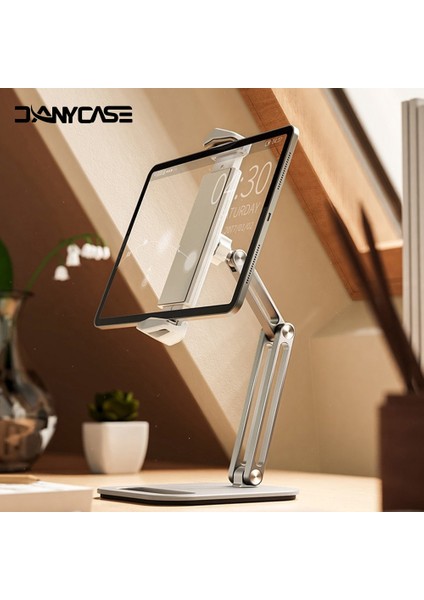 Gri P10 Tablet Standı Ayarlanabilir Katlanır Tutucu Alüminyum Alaşımlı Kol Ergonomik 360 Derece Dönebilen 4-13 Inç Tablet ve Telefon Için (Yurt Dışından) fiyatları