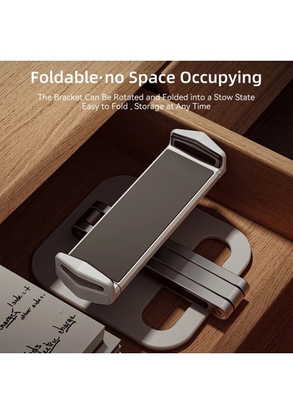 Gri P10 Tablet Standı Ayarlanabilir Katlanır Tutucu Alüminyum Alaşımlı Kol Ergonomik 360 Derece Dönebilen 4-13 Inç Tablet ve Telefon Için (Yurt Dışından) fırsatları