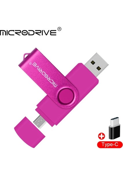 Pembe 256 GB Yüksek Hızlı USB Flash Sürücü Otg Kalem Sürücü 128 GB 64 GB USB Sopa 32 GB Tip-C Pendrive Flash Disk Android Akıllı Telefon/pc Için (Yurt Dışından)