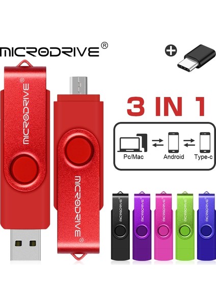 Pembe 256 GB Yüksek Hızlı USB Flash Sürücü Otg Kalem Sürücü 128 GB 64 GB USB Sopa 32 GB Tip-C Pendrive Flash Disk Android Akıllı Telefon/pc Için (Yurt Dışından)