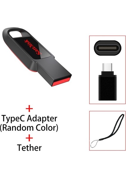 CZ61 cc B 16GB Sandisk USB Sopa 2.0 Anahtar USB Flash Sürücü 128GB 64GB 32GB 16GB Kalem Sürücüler Pendrive USB Kalem Disk Flashdrive Bellek Telefon Için (Yurt Dışından)