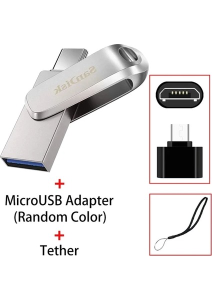 Sdddc4 A 32 GB Sandisk Tip C Otg USB Flash Sürücü 128 GB Pendrive 128 GB 64 GB 32 GB 256 GB 512 GB 1 Tb Kalem Sürücü 3.1 Anahtar Bellekte USB Çubuk Disk (Yurt Dışından)