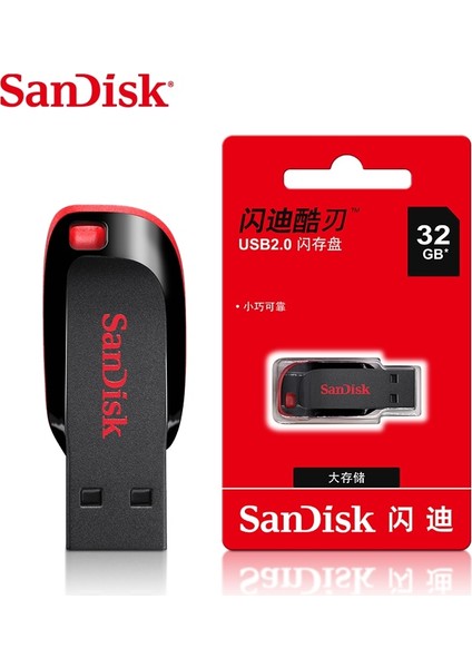 32GB Sandisk CZ50 USB Flash Sürücü Kalem Sürücüleri 32GB USB 2.0 Bellek Çubuğu Kalemi 32GDRIVE 32 Orijinal Normal/yaratıcı (Yurt Dışından) fırsatları