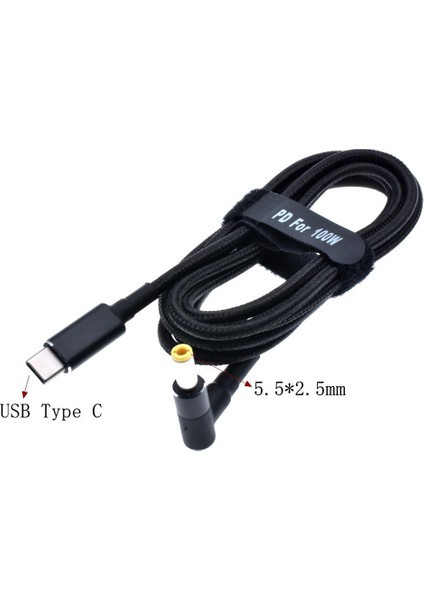 7.9-5.5mm 100W 5A Pd'den Dc'ye 5.5*2.1 5.5*2.5 7.4*5.0 4.5*3.0 Tuzak Tetikleyici Adaptör Kablosu Type-C Pd Tuzak Hattı Şarj Dizüstü Bilgisayar Şarj Cihazı (Yurt Dışından)