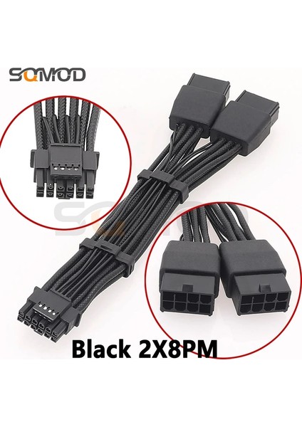 Siyah 4X8PLB Yenı Gpu RTX4090 RTX4080 Serisi 16AWG 4X8PIN 3X8PIN Pcı-E - 16PIN (12+4) Pcı-E 5.0 12VHPWR Konektörü 90 Derece Dirsek (Yurt Dışından)