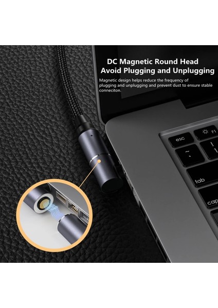 4.0-1.35MM USB Tip C Manyetik Fiş Konnektörü Hızlı Şarj Dizüstü Güç Kaynağı Adaptörü Dönüştürücü Asus Hp Dell Lenovo Samsung 65W 100W (Yurt Dışından) fırsatları