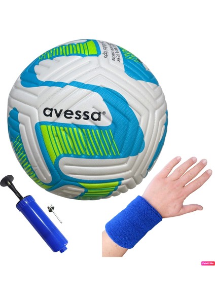 FT-900 4 Astar 420 gr No:5 Futbol Maç Topu Orta Sertlikte Halı Saha Topu + Pompa + Bileklik