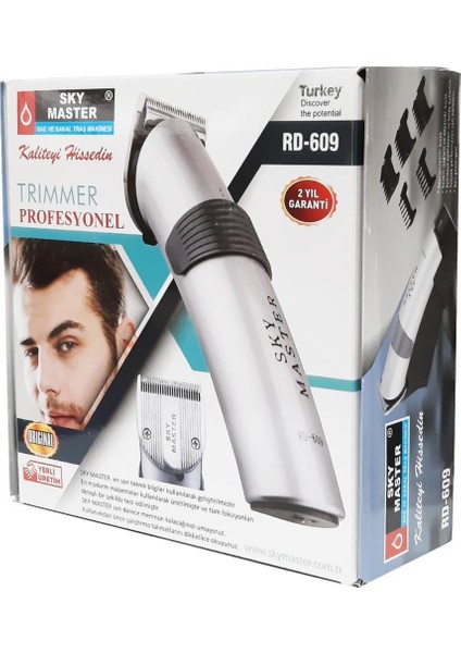 RD-609X Profesyonel Şarjlı Saç Sakal Kesme Traş Tıraş Makinesi fiyatları