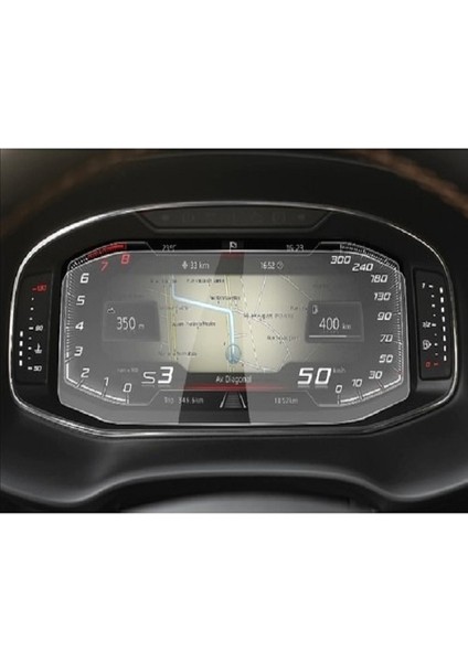 Seat Leon Hayalet Ekran Dijital Gösterge Panel Ekran Nano Koruyucu Film