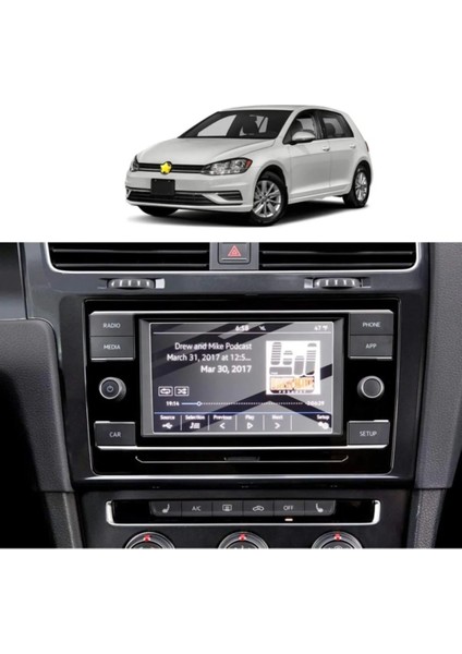 Volkswagen Polo Uyumlu 7 Inç Multimedya Nano Ekran Koruyucu Film