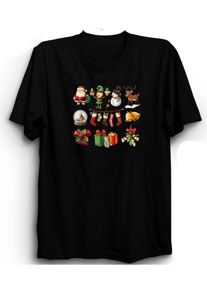 Noel Baba, Party Mix, Christmas, Yeni Yıl, Yılbaşı Tişört