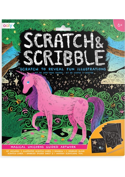 Ooly Scratch & Scribble - Magical Unicorns