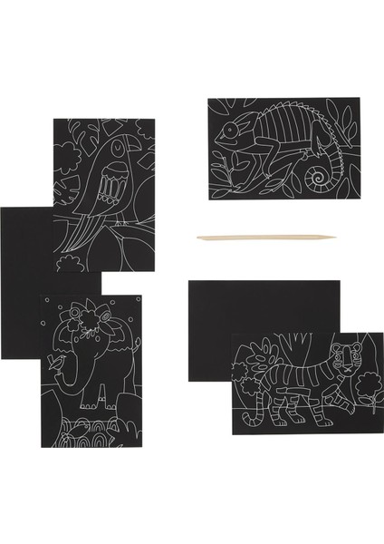 Ooly Mini Scratch & Scribble - Jungle Fun