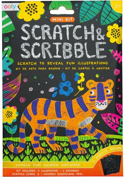 Ooly Mini Scratch & Scribble - Jungle Fun
