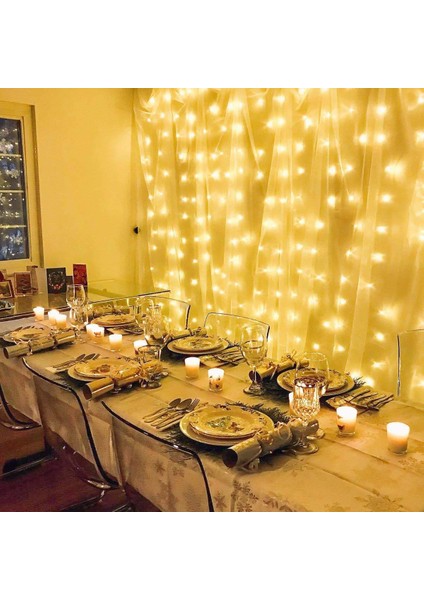 Vıp Gün Işığı Salkım LED Işık 2.50X2 Mt. Eklemeli 16 Dallı 320 Ledli Modlu Gün Işığı Perde LED Işık modelleri