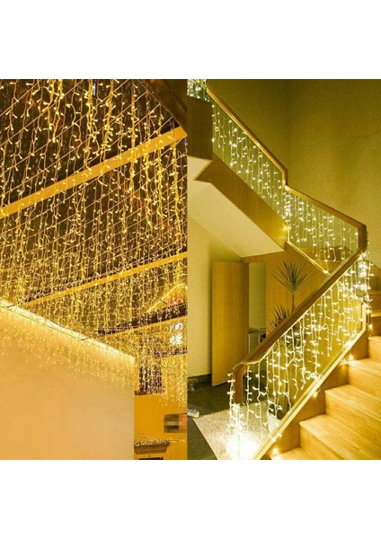 Vıp Gün Işığı Salkım LED Işık 2.50X2 Mt. Eklemeli 16 Dallı 320 Ledli Modlu Gün Işığı Perde LED Işık fırsatları