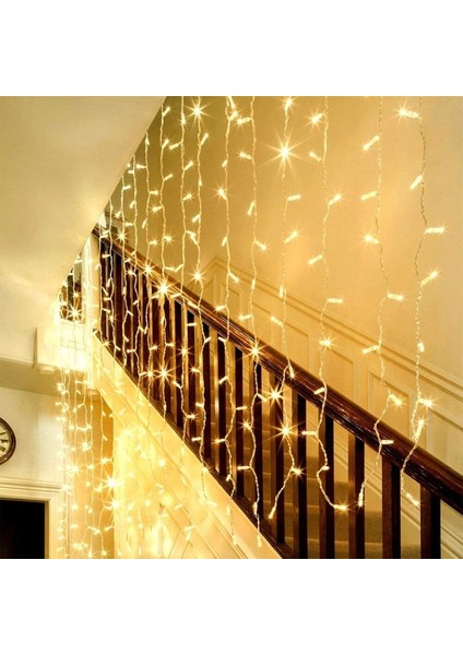 Vıp Gün Işığı Salkım LED Işık 2.50X2 Mt. Eklemeli 16 Dallı 320 Ledli Modlu Gün Işığı Perde LED Işık indirimleri