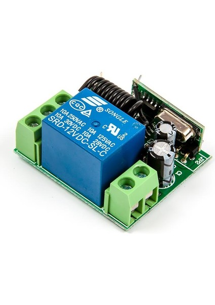 12V 315MHz 1 Kanallı Röle Modülü Uzaktan Kumanda ile Birlikte