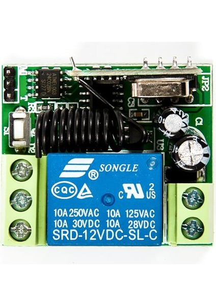 12V 315MHz 1 Kanallı Röle Modülü Uzaktan Kumanda ile Birlikte