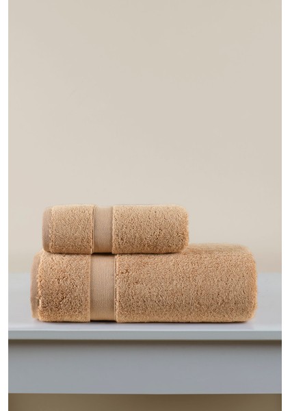 Luxe Pamuk Yüz Havlusu Tütün 50x90 modelleri