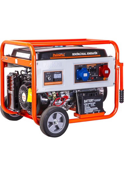 PA900JMD Monofaze ve Trifaze Marşlı Dual Benzinli Jeneratör 9,5 Kva