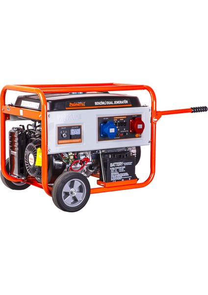 PA900JMD Monofaze ve Trifaze Marşlı Dual Benzinli Jeneratör 9,5 Kva