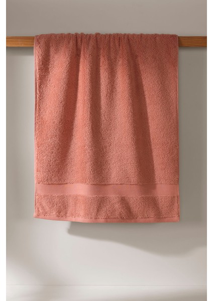 Luxe %100 Pamuk Yüz Havlusu Kiremit 50x90