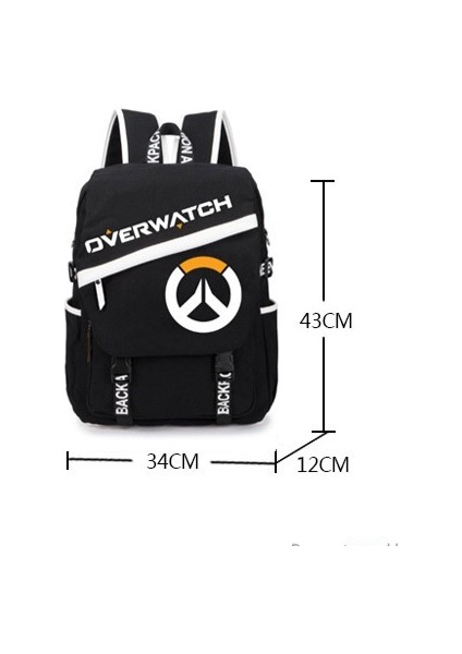 Overwatch Sırt Çantası Dva Tracer Hero Sırt Çantası Öğrenci Okul Çantası Oyun Çantası (Yurt Dışından) fırsatları