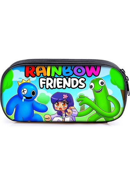 Rainbow Friends Gökkuşağı Arkadaşlar Bölmeli Kalem Çantası Ilkokul Öğrencileri Oyun Kalemi Kalem Kutusu (Yurt Dışından)