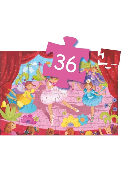 Dekoratif Puzzle 36 Parça/The Ballerina With The Flower