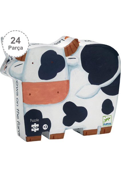 Dekoratif Puzzle 24 Parça - The Cows On The Farm