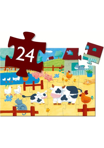 Dekoratif Puzzle 24 Parça - The Cows On The Farm