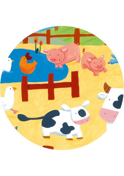 Dekoratif Puzzle 24 Parça - The Cows On The Farm