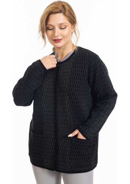 Yeni Sezon Kadın Triko Örgü Sıkı Dokuma Düğmeli Zincir Desenli Anne Kışlık Hırka 8086 fiyatları