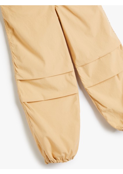 Paraşüt Kot Pantolon Pamuklu Beli Lastikli Cepli - Parachute Jean