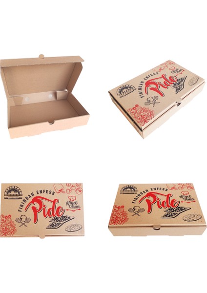 Balkan Standart Baskılı Pide Kutusu 18*27*5 cm ( 100 Adet) fiyatları