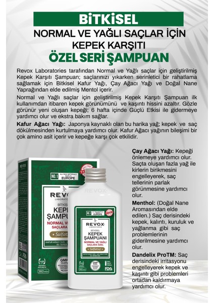 Bitkisel Kepek & Şampuan / Tuzsuz, Sülfatsız -Normal Ve Yağlı Saçlar Için