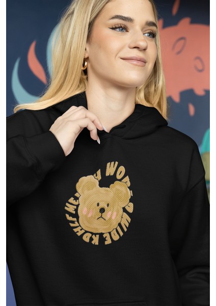 Siyah Yeni Yıl Yılbaşı Merry Christmas Özel Tasarım Yeniyıl Temalı Hediyelik Kapşonlu Sweatshirt fiyatları