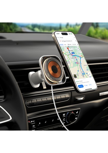 Charge Flow 15W Magsafe Wireless Araç Telefon Tutucu indirimleri