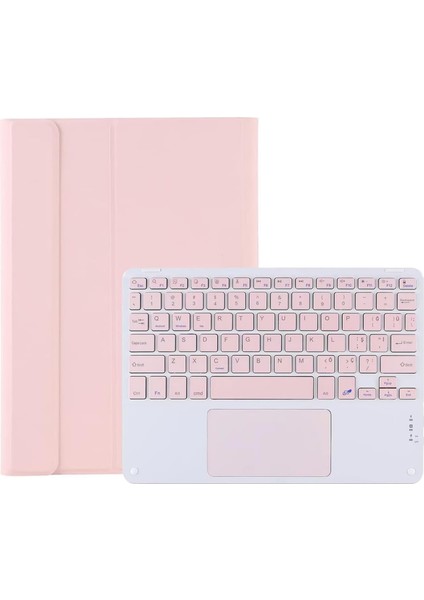 Xiaomi Mi Pad 6 Uyumlu Bluetooth Touchpad Klavye + Standlı Kılıf - Bkk5 Pembe