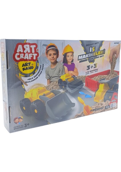 Fen Toys Fen Oyuncak Artcraft Iş Makineleri Kinetik Kum Seti 750GR 03727