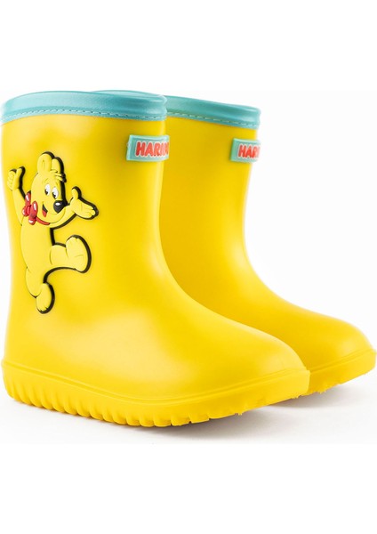 Kauçuk Sarı Erkek Çizme Baby Rain Bear HRBFTW730 Yellow