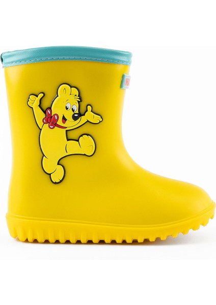 Kauçuk Sarı Erkek Çizme Baby Rain Bear HRBFTW730 Yellow