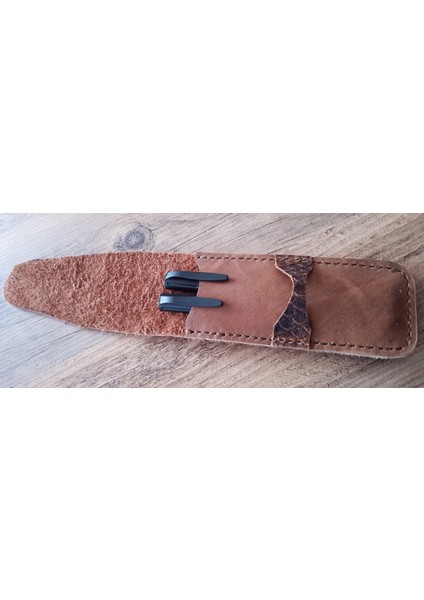 Gerçek Deri Özel Kalemleriniz Için Kalemlik 2 x 3 Kalem Için 27 cm 6 cm modelleri