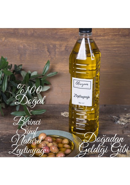 Zeytinyağ %100 Doğal Köy Olivyum 1lt.