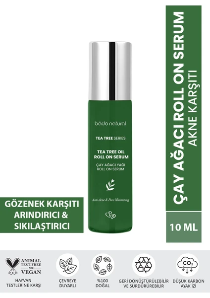 Bade Natural Çay Ağacı Hızlı Etkili Akne Karşıtı Roll On 10 ml