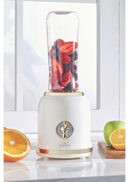 Retro Personal Kişisel Smoothie Blender Cream