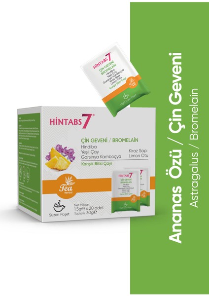 Astragalus Bromelain Karışık Bitki Çayı Ananas Özü Çin Geveni